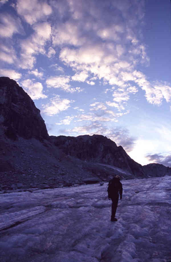 Approaching the climb