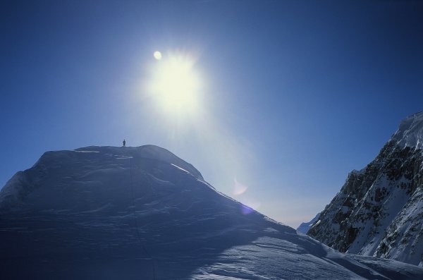 Descending the E Ridge