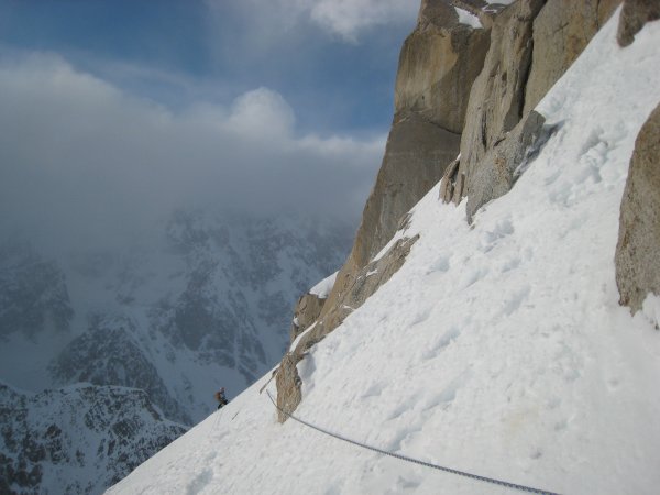 Colin on the traverse