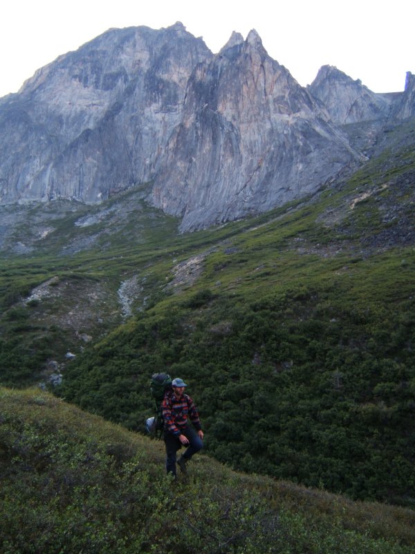 Ian hikes out